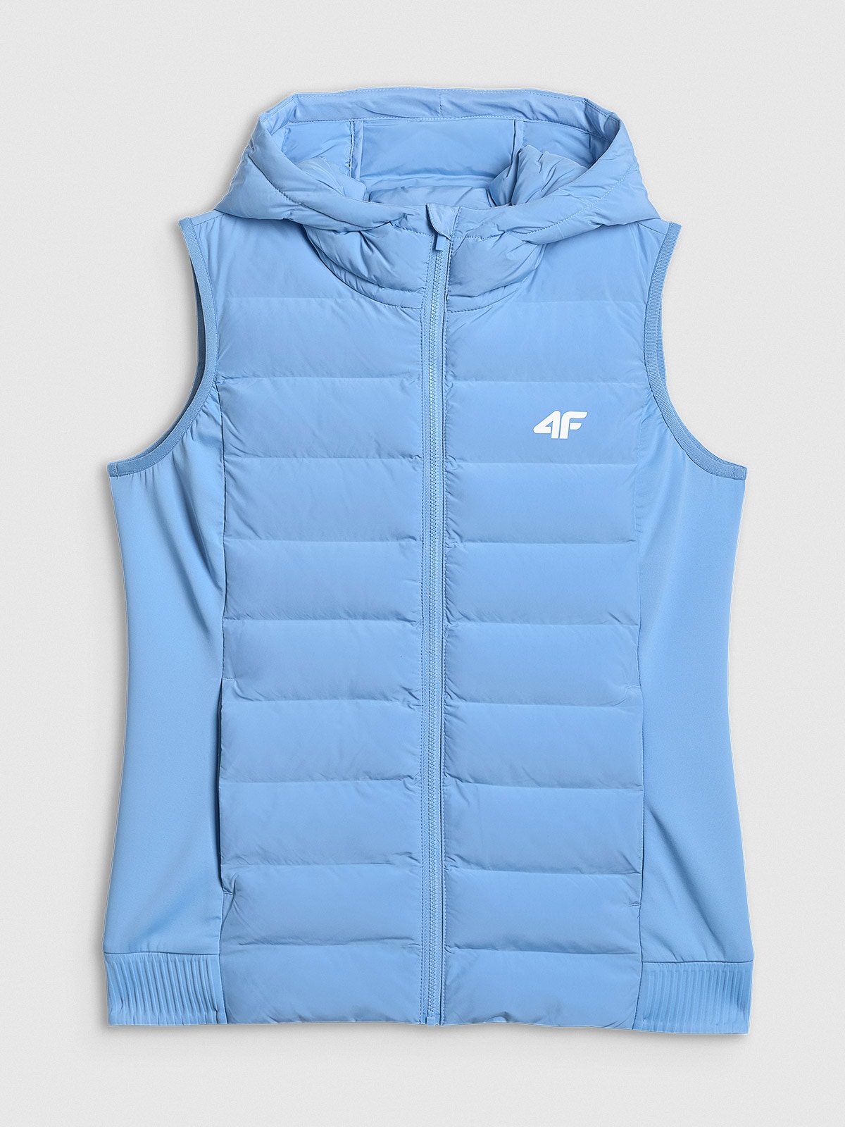 4F Bezrękawnik z wypełnieniem syntetycznym damski - niebieski XXL