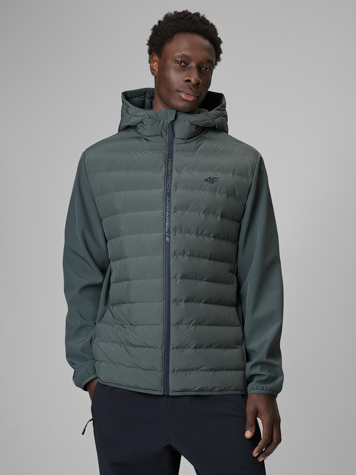 4F Kurtka z wypełnieniem syntetycznym męska - zielona XXL