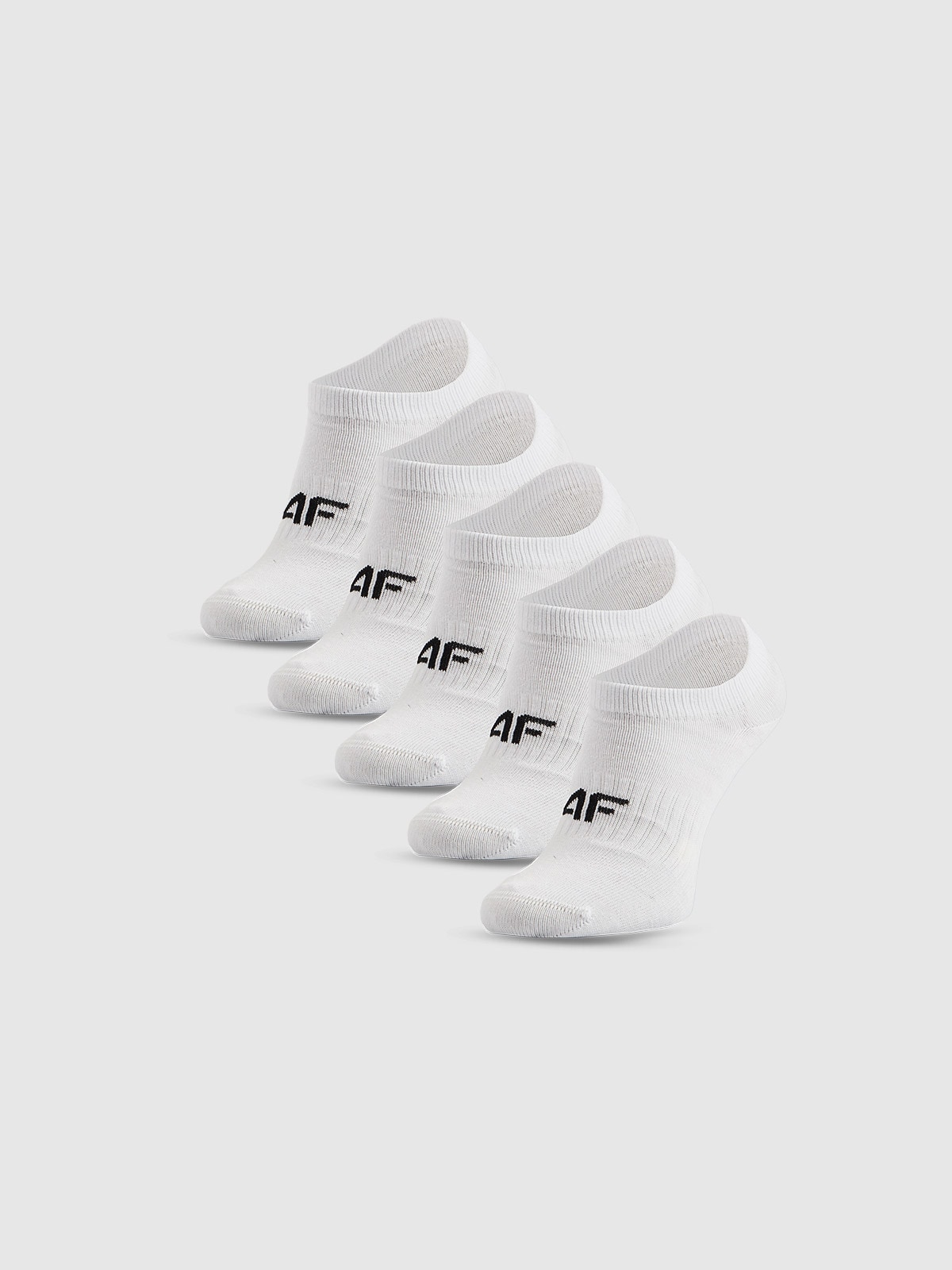 4F Skarpetki krótkie (5-pack) dziewczęce - białe 38-40