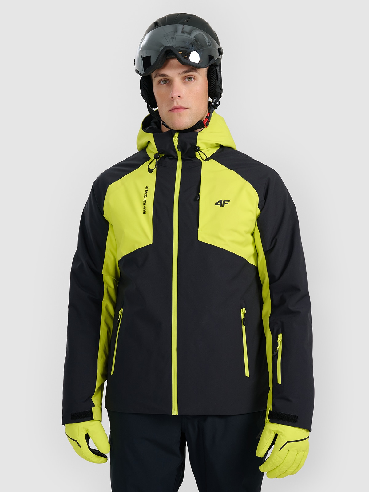 4F Kurtka narciarska membrana 8000 męska - zielona 3XL