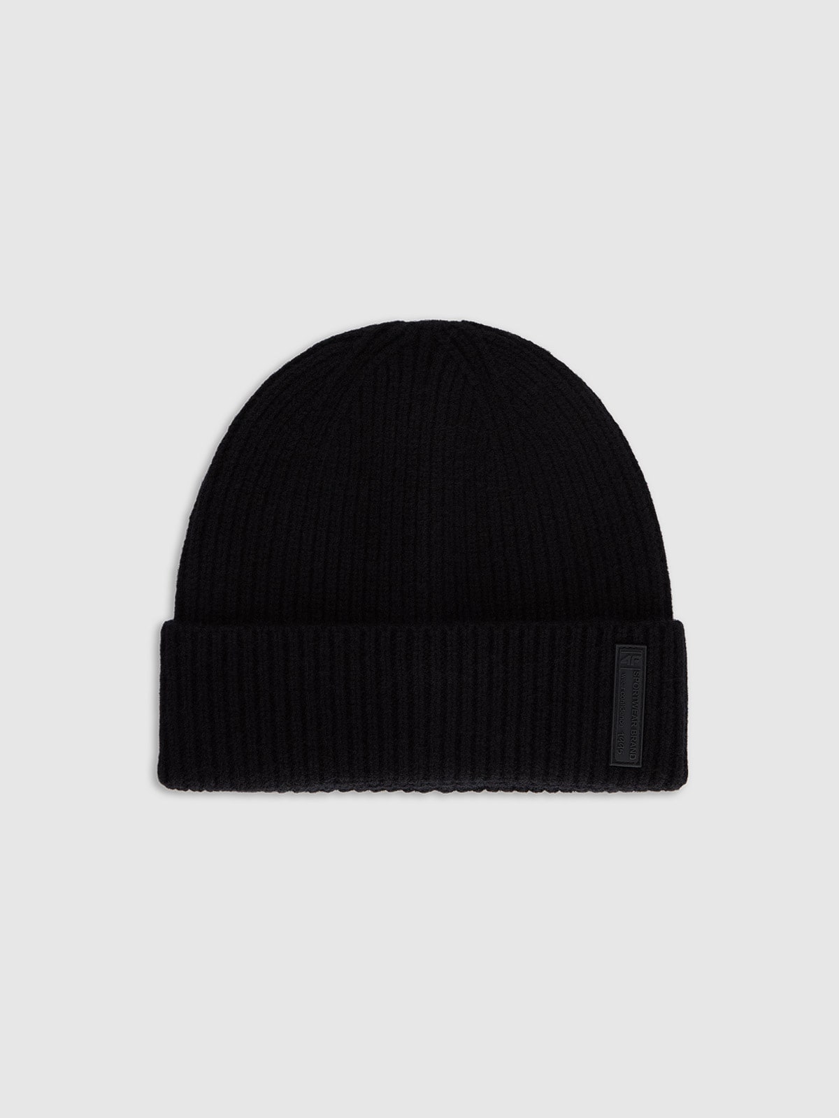 4F Czapka beanie wełniana męska - czarna M