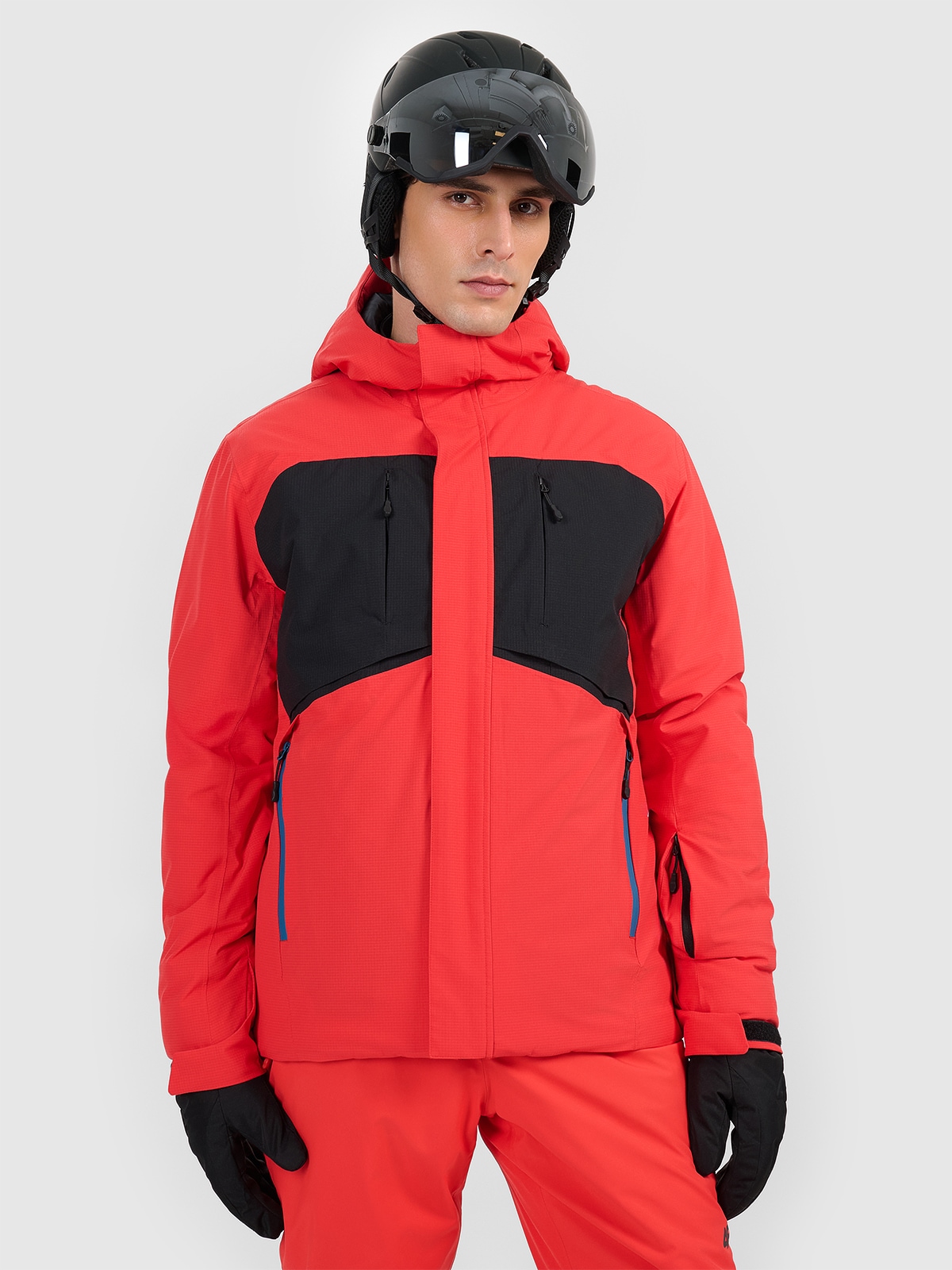 4F Kurtka narciarska membrana 10000 męska - czerwona XXL