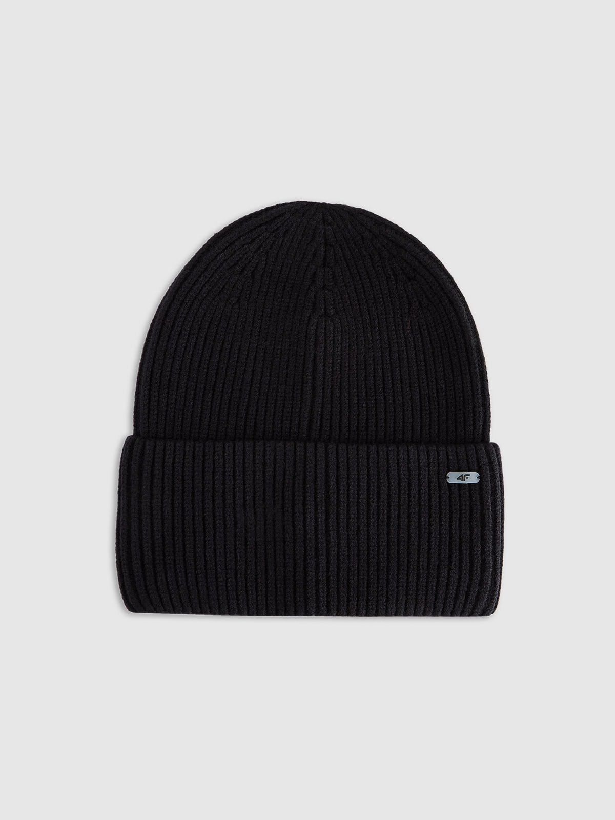 4F Czapka beanie damska - czarna M