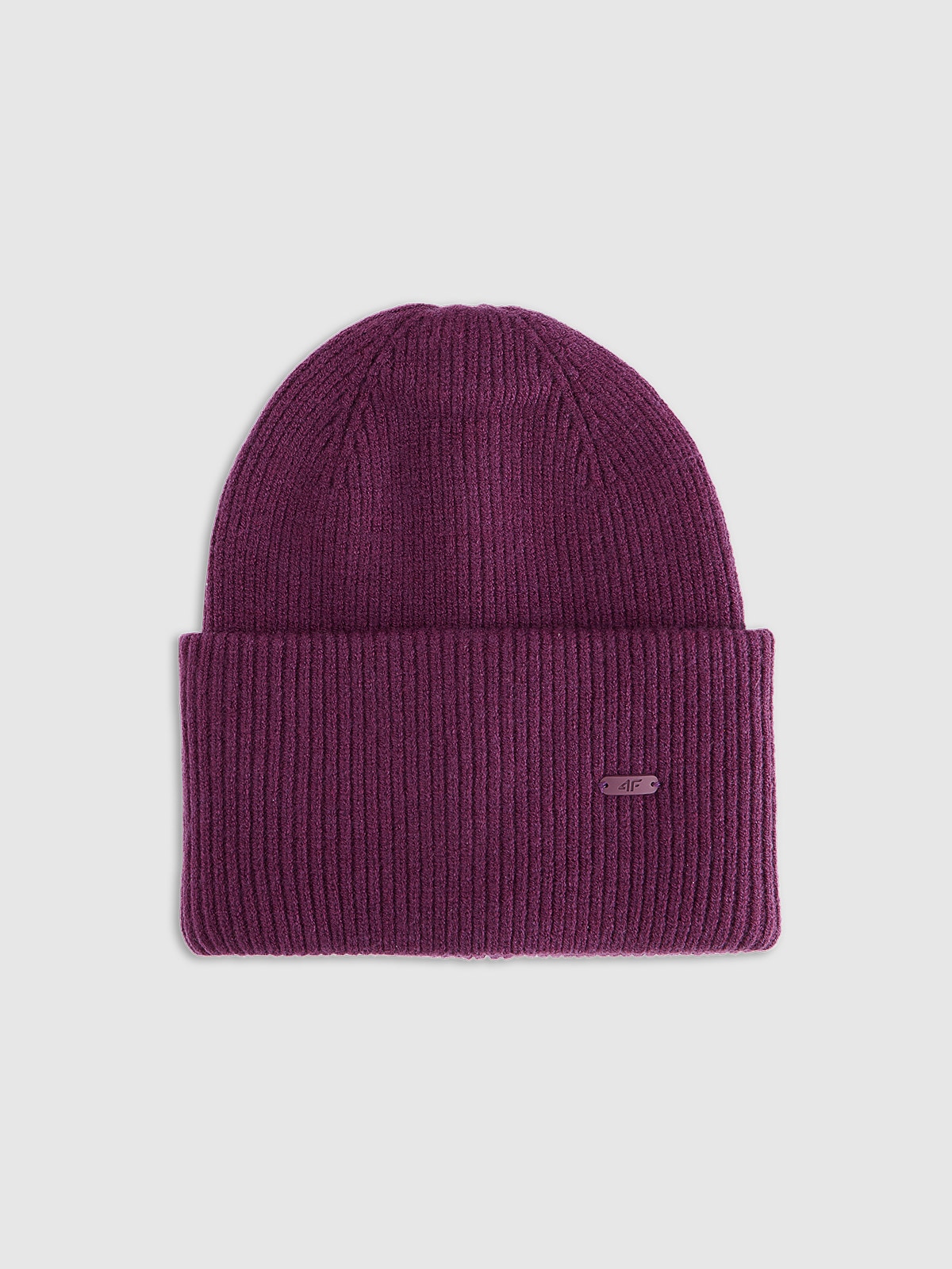 4F Czapka beanie uniseks - fioletowa Uniwersalny