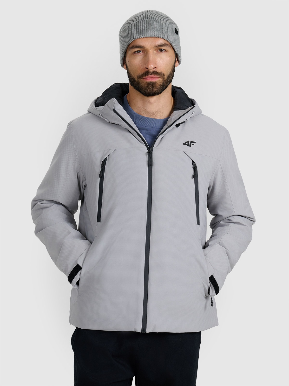 4F Kurtka przejściowa membrana 10000 męska - szara XXL