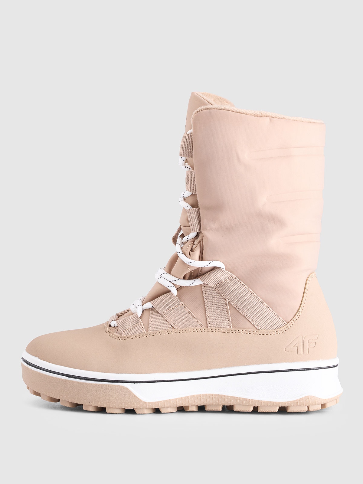 4F Buty zimowe śniegowce INUA dziewczęce - beżowe 37