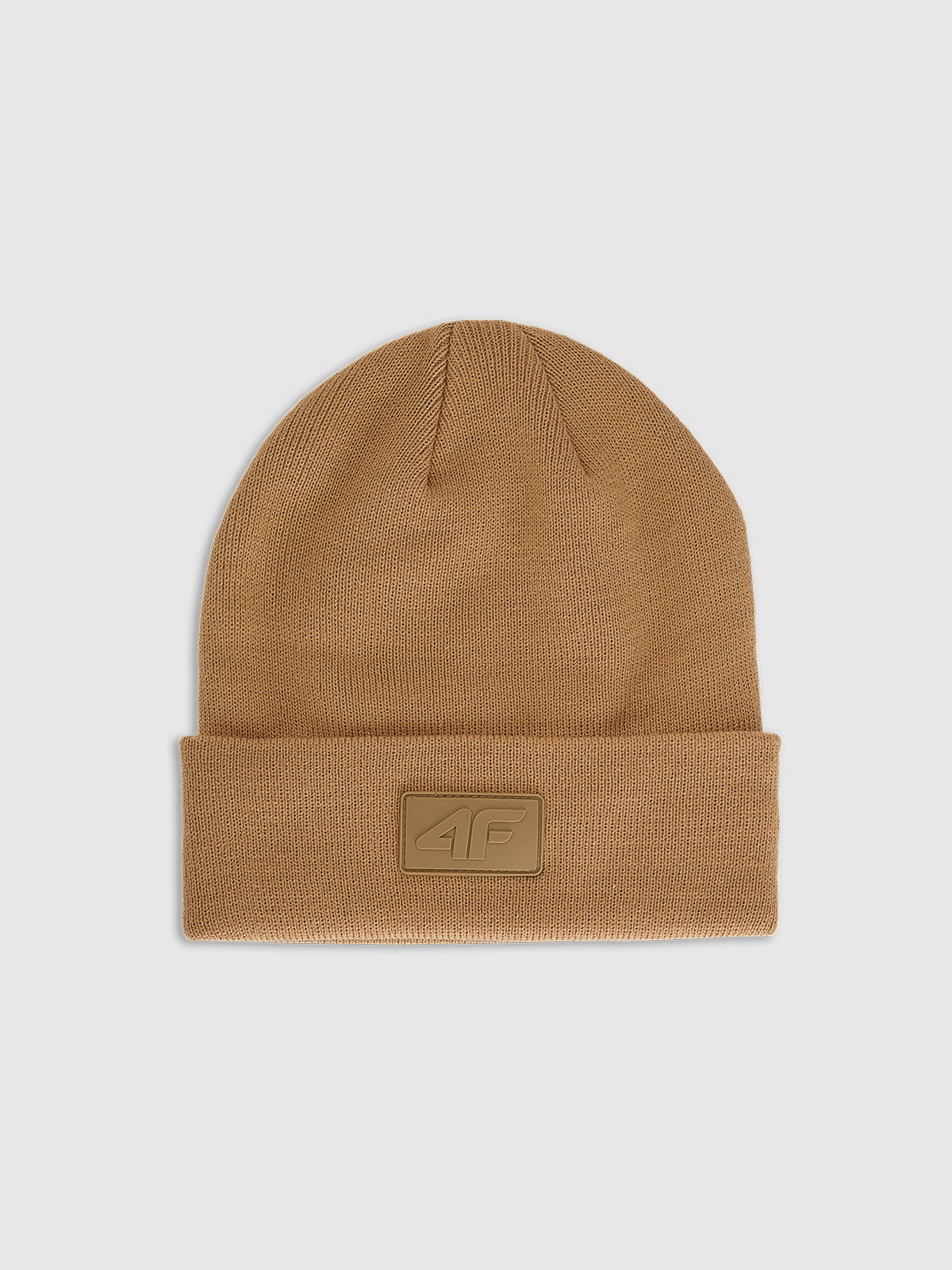 4F Czapka beanie uniseks - brązowa Uniwersalny