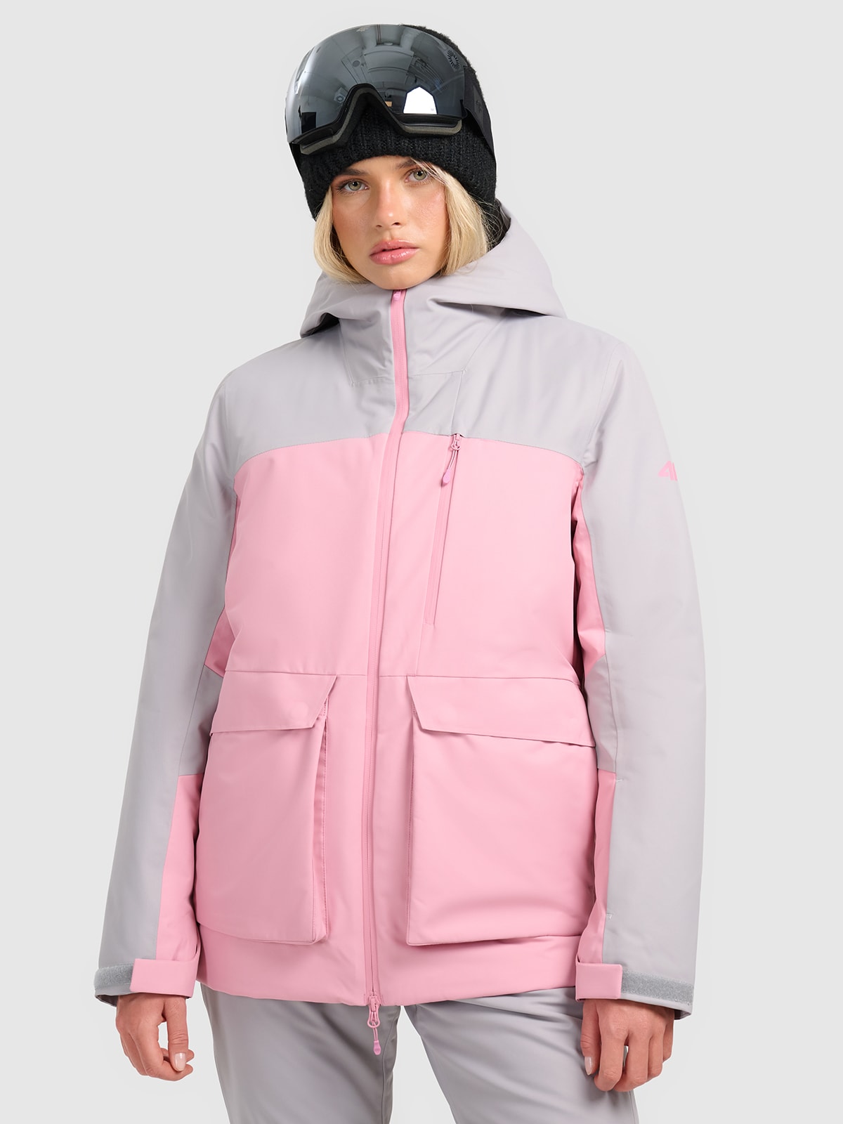 4F Kurtka narciarska membrana 8000 damska - różowa S