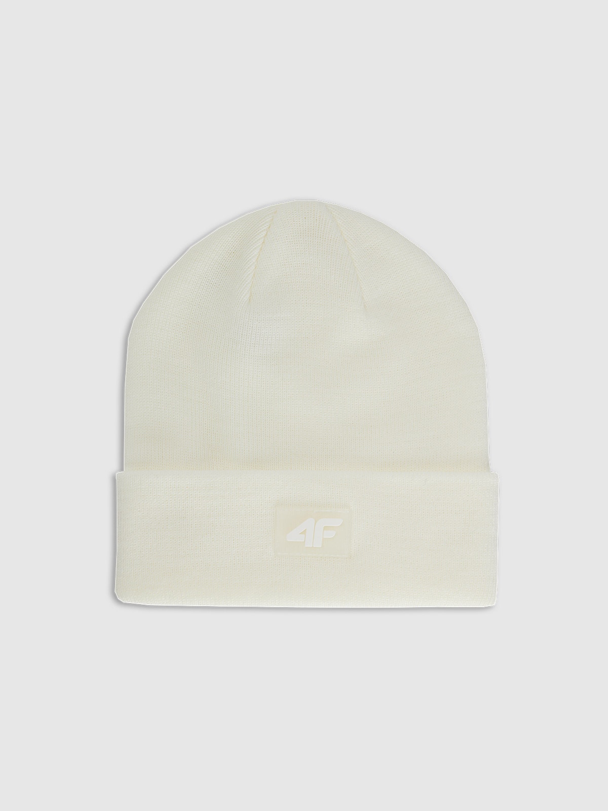 4F Czapka beanie dziecięca - biała Uniwersalny