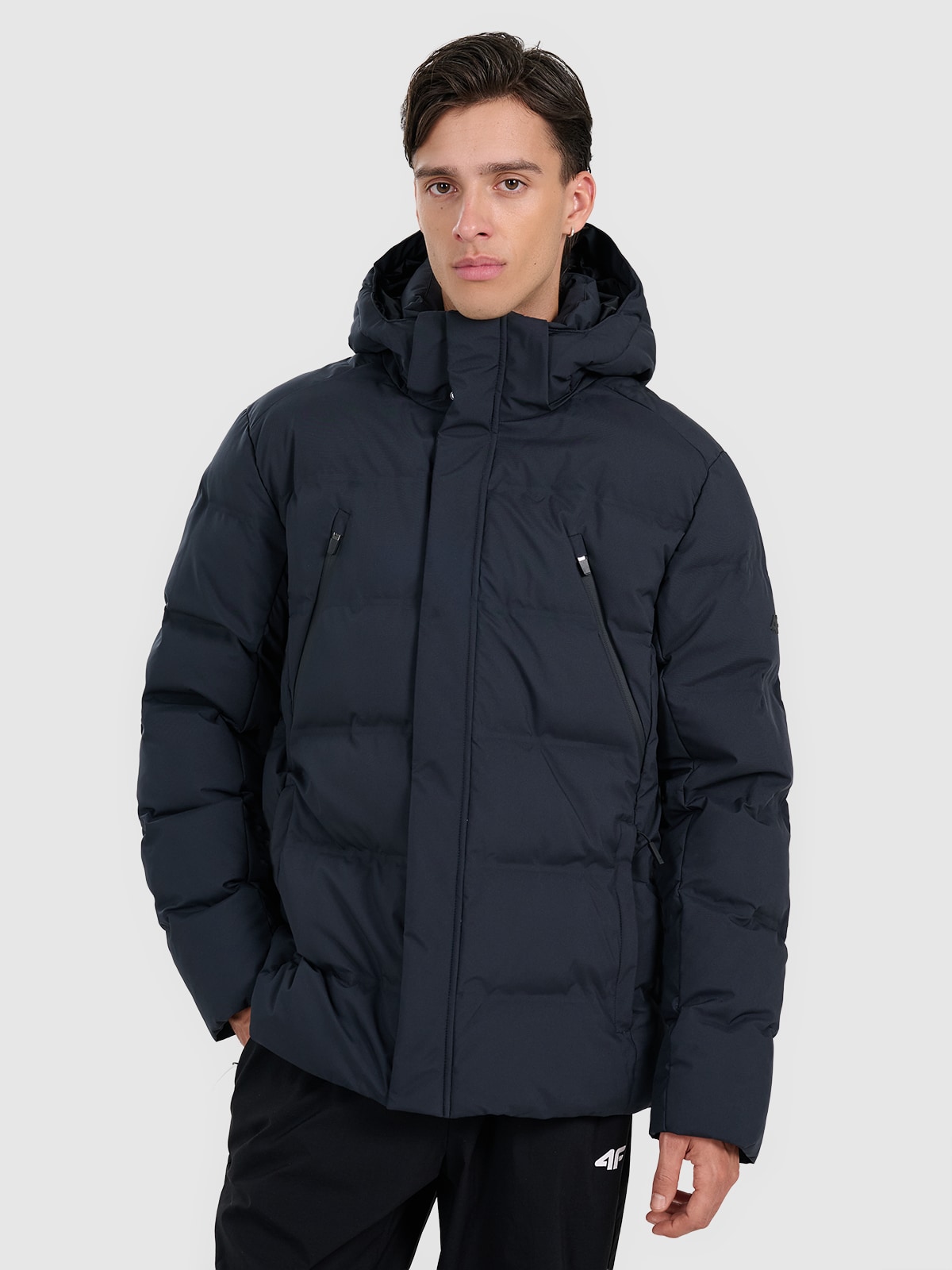 4F Kurtka puchowa z wypełnieniem syntetycznym membrana 10000 męska - czarna 3XL