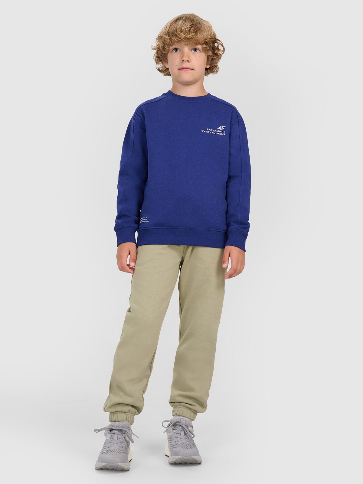 4F Spodnie dresowe joggery chłopięce - zielone 158 (12-13 lat)