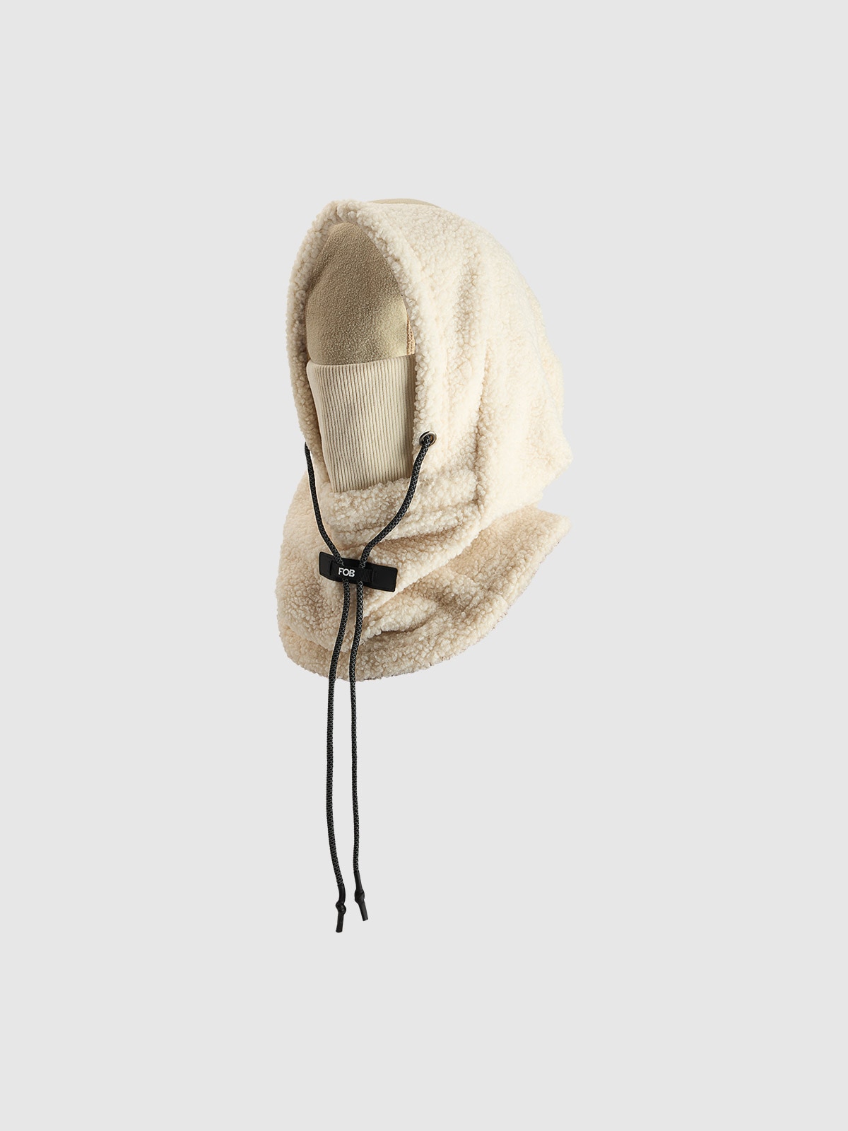 4F Kaptur sherpa - biały L/XL