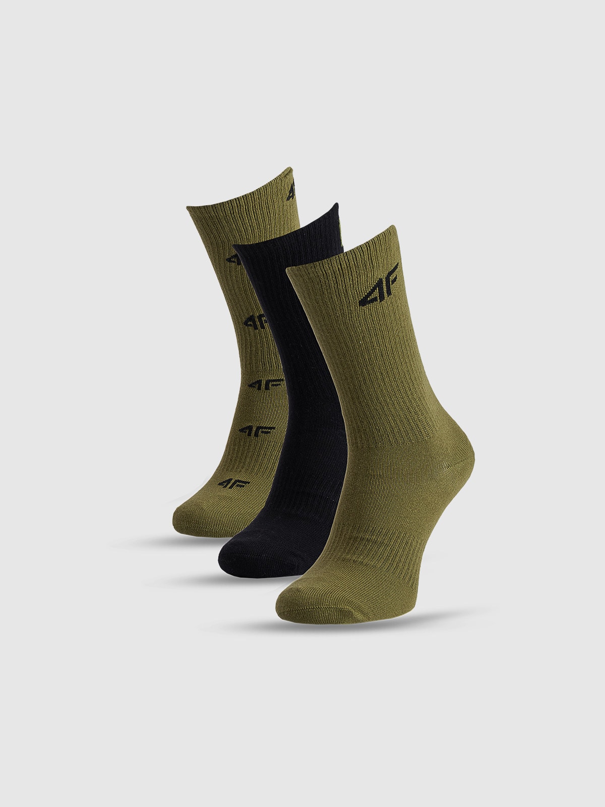 4F Skarpetki casual za kostkę (3-pack) chłopięce - multikolor 32-34