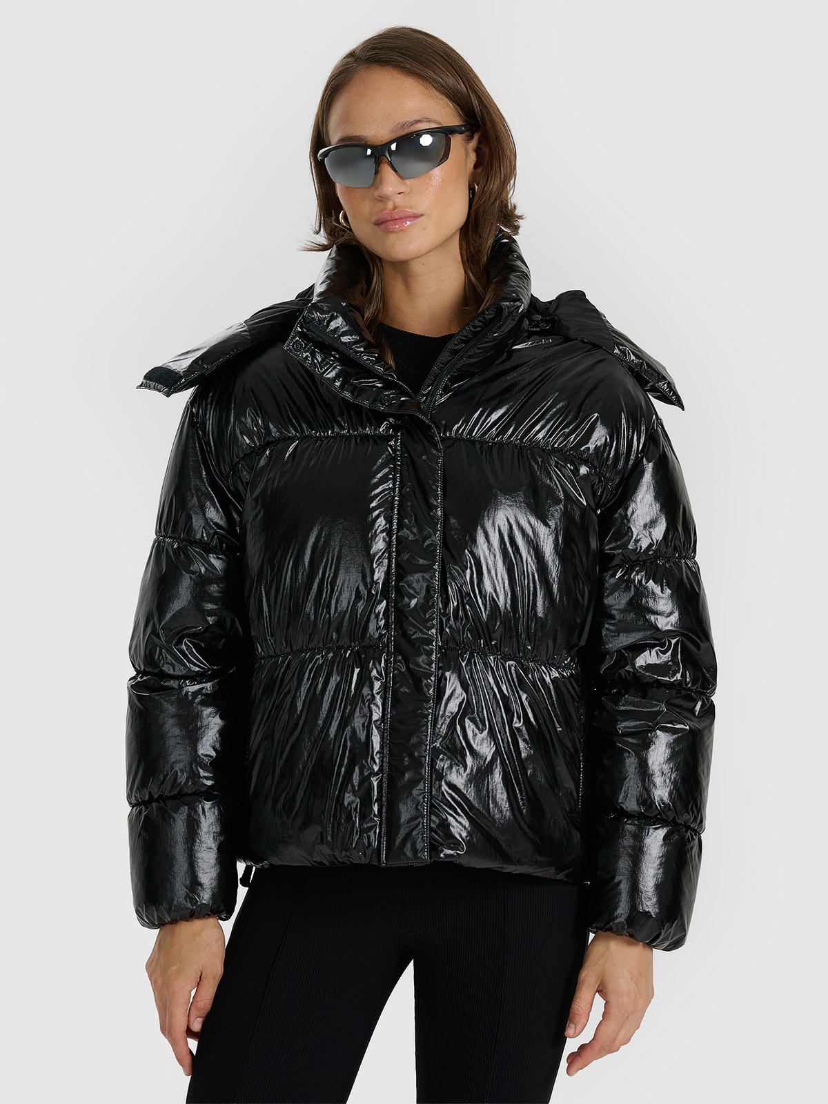 4F Kurtka puchowa z wypełnieniem syntetycznym damska - czarna L