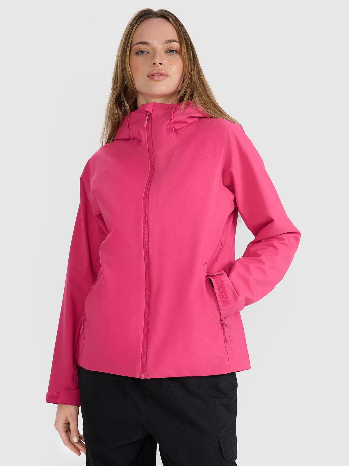 4F Kurtka przejściowa membrana 5000 damska - różowa L