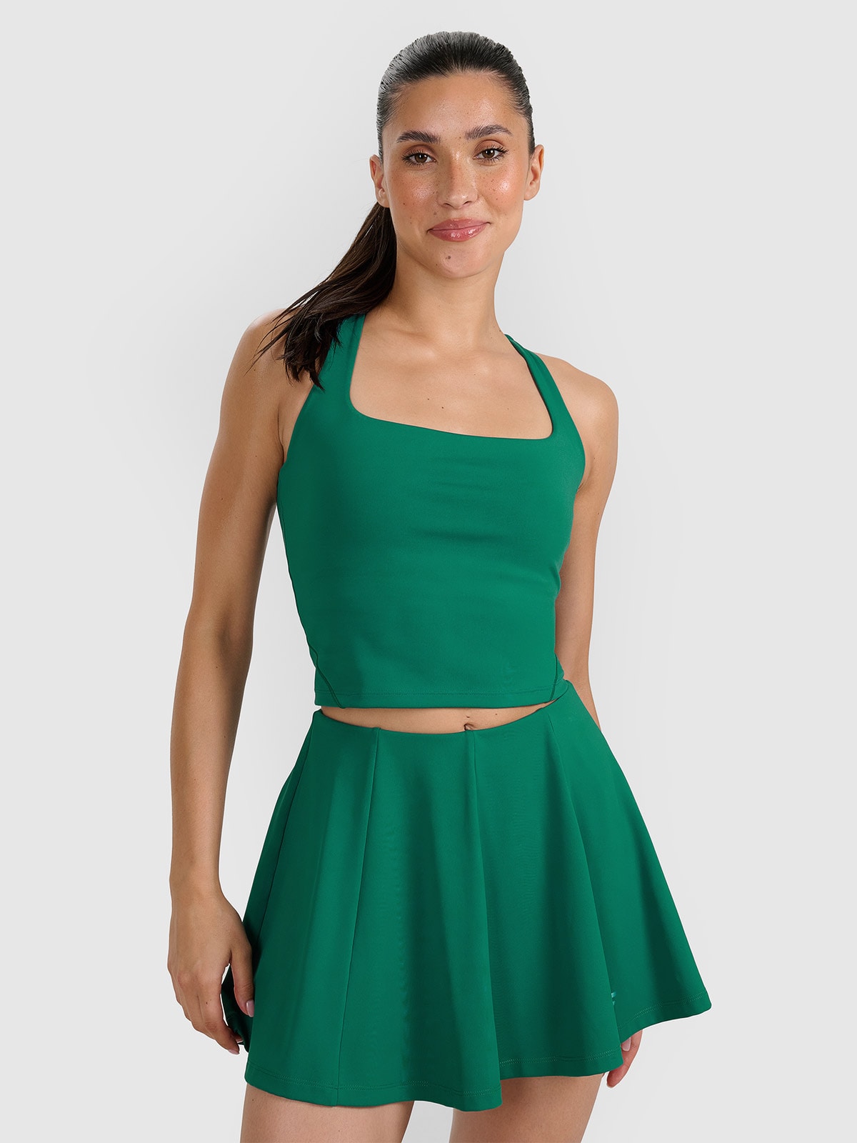 4F Crop-top tenisowy szybkoschnący damski - zielony L