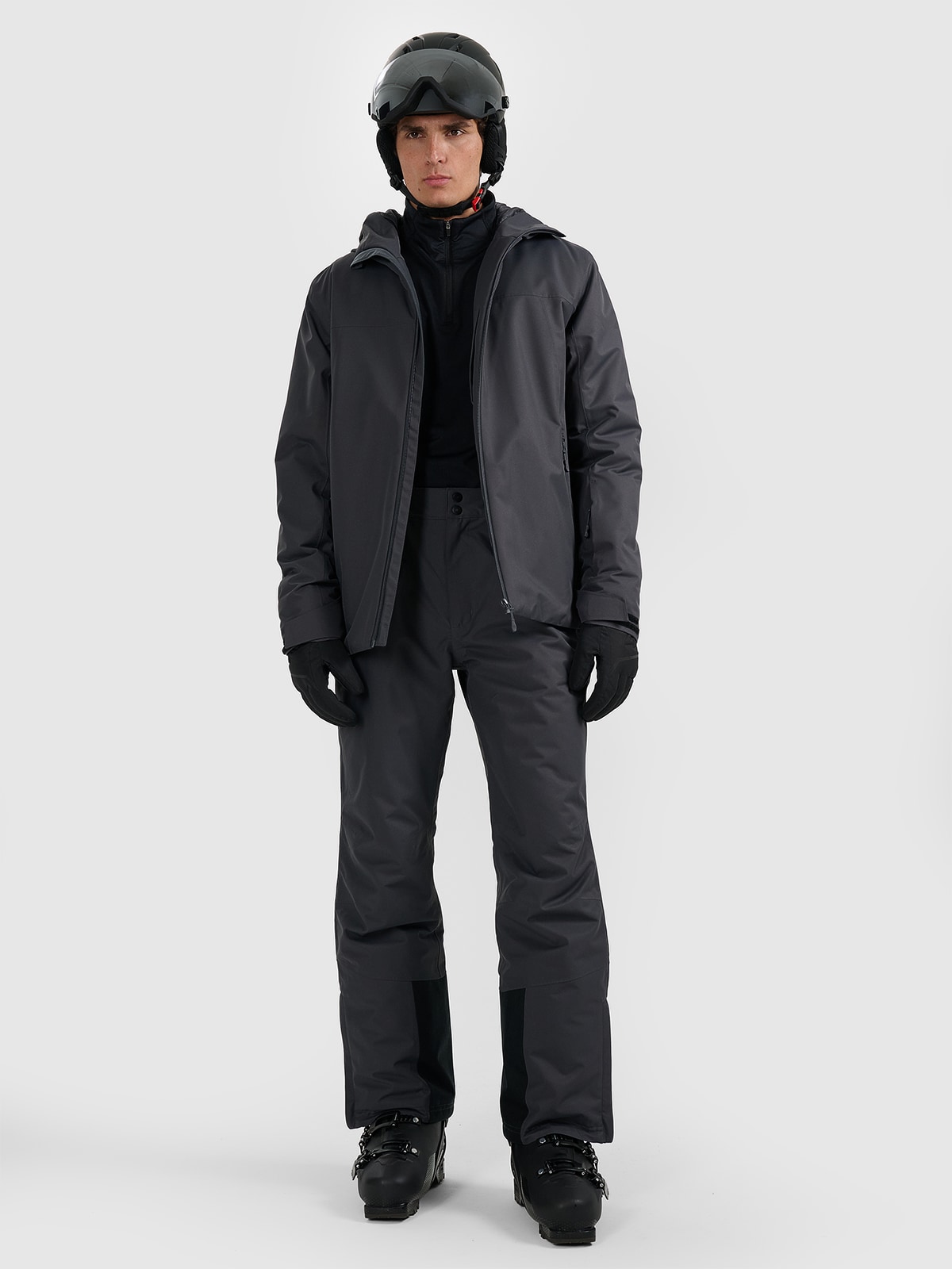 4F Kurtka narciarska membrana 5000 męska - szara 3XL