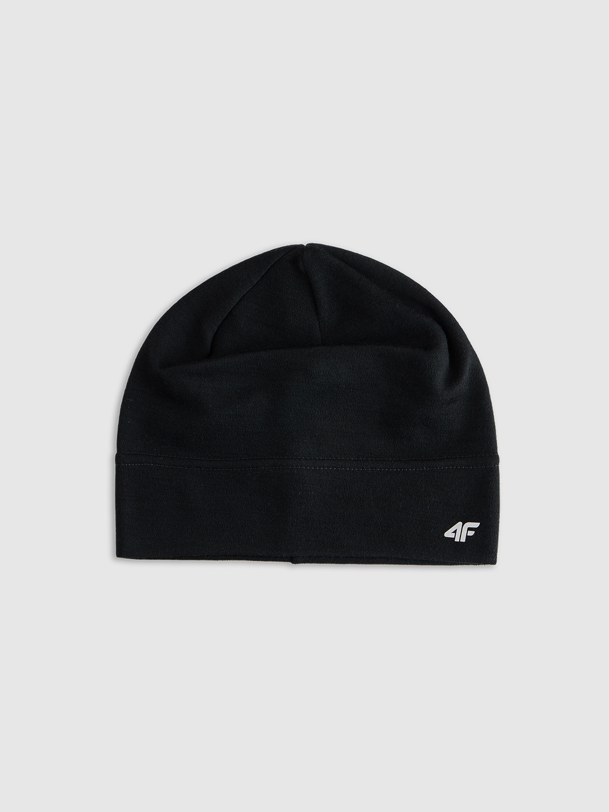 4F Czapka z wełny merino uniseks - czarna L/XL