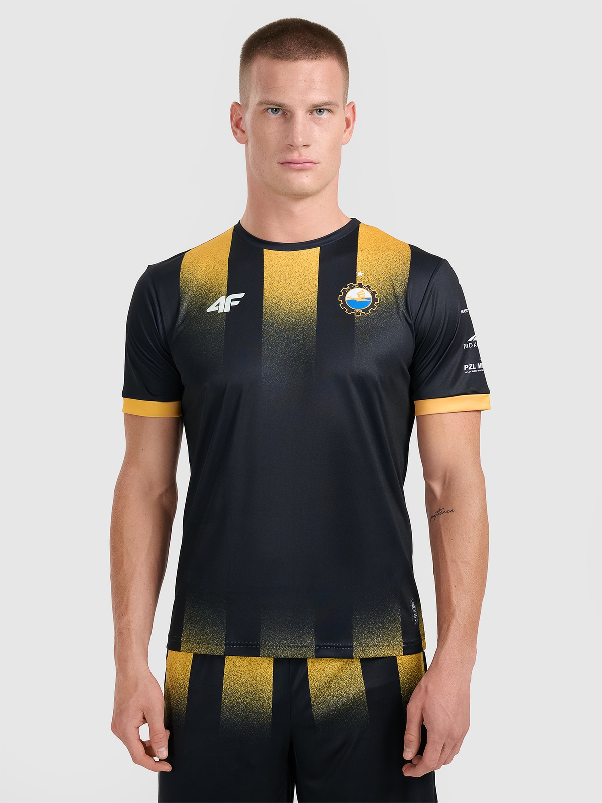 4F Trzecia koszulka klubowa z sezonu 2025/26 męska 4F x Stal Mielec - czarna 3XL