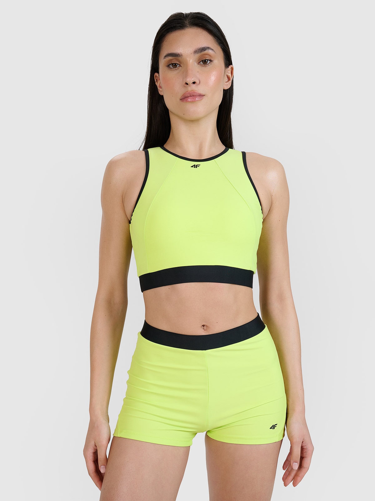 4F Góra od bikini damska - zielona L