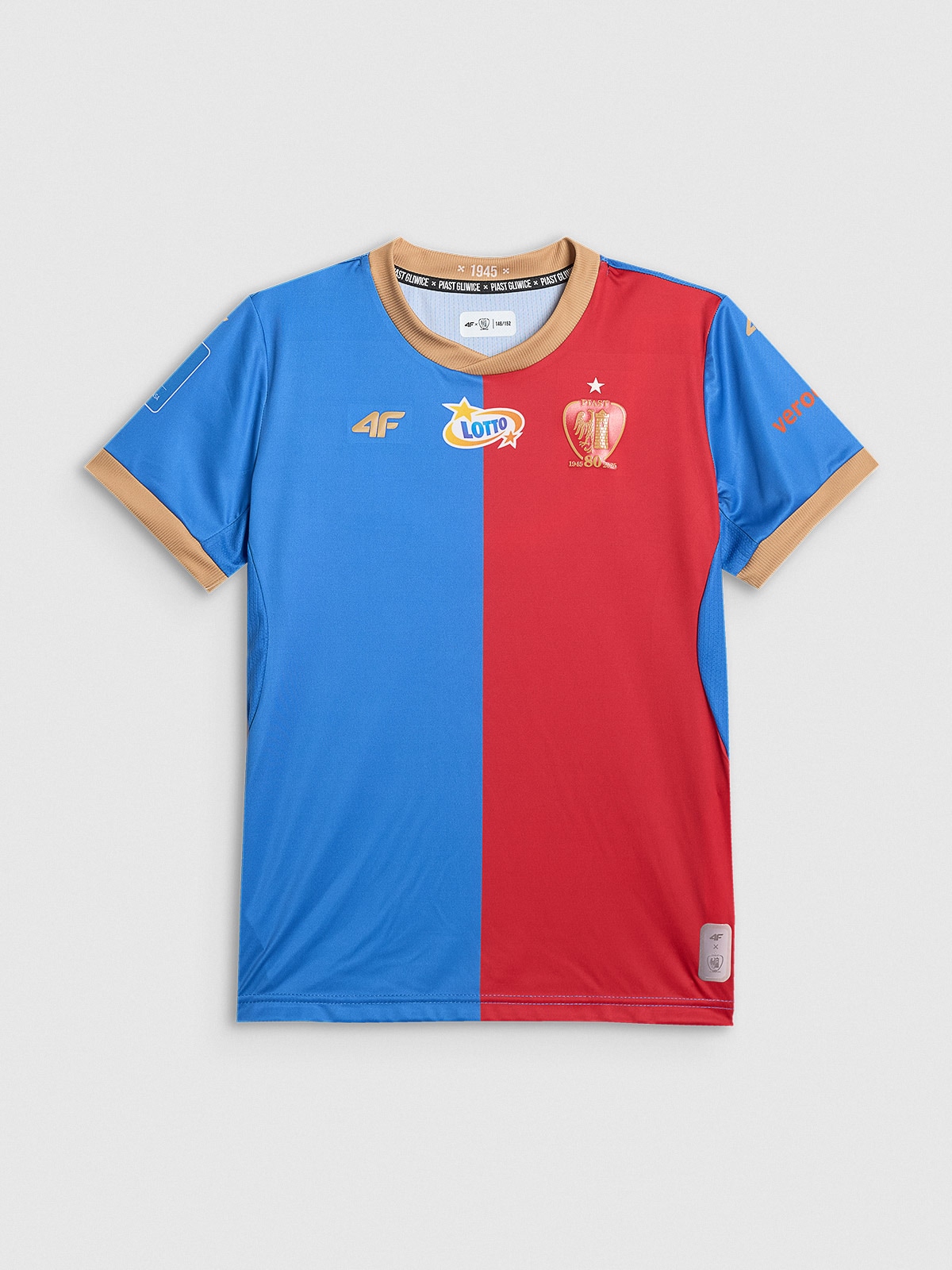 4F Koszulka klubowa domowa z sezonu 2025/26 dziecięca 4F x Piast Gliwice - multikolor 110/116