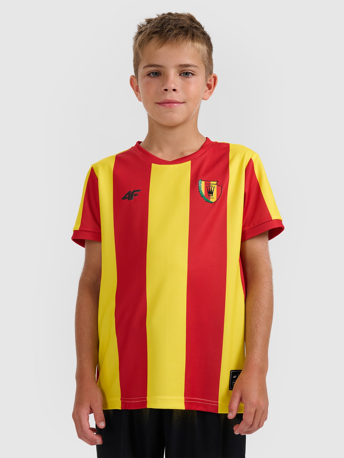 4F Koszulka klubowa domowa z sezonu 2025/26 dziecięca 4F x Korona Kielce - multikolor 110/116