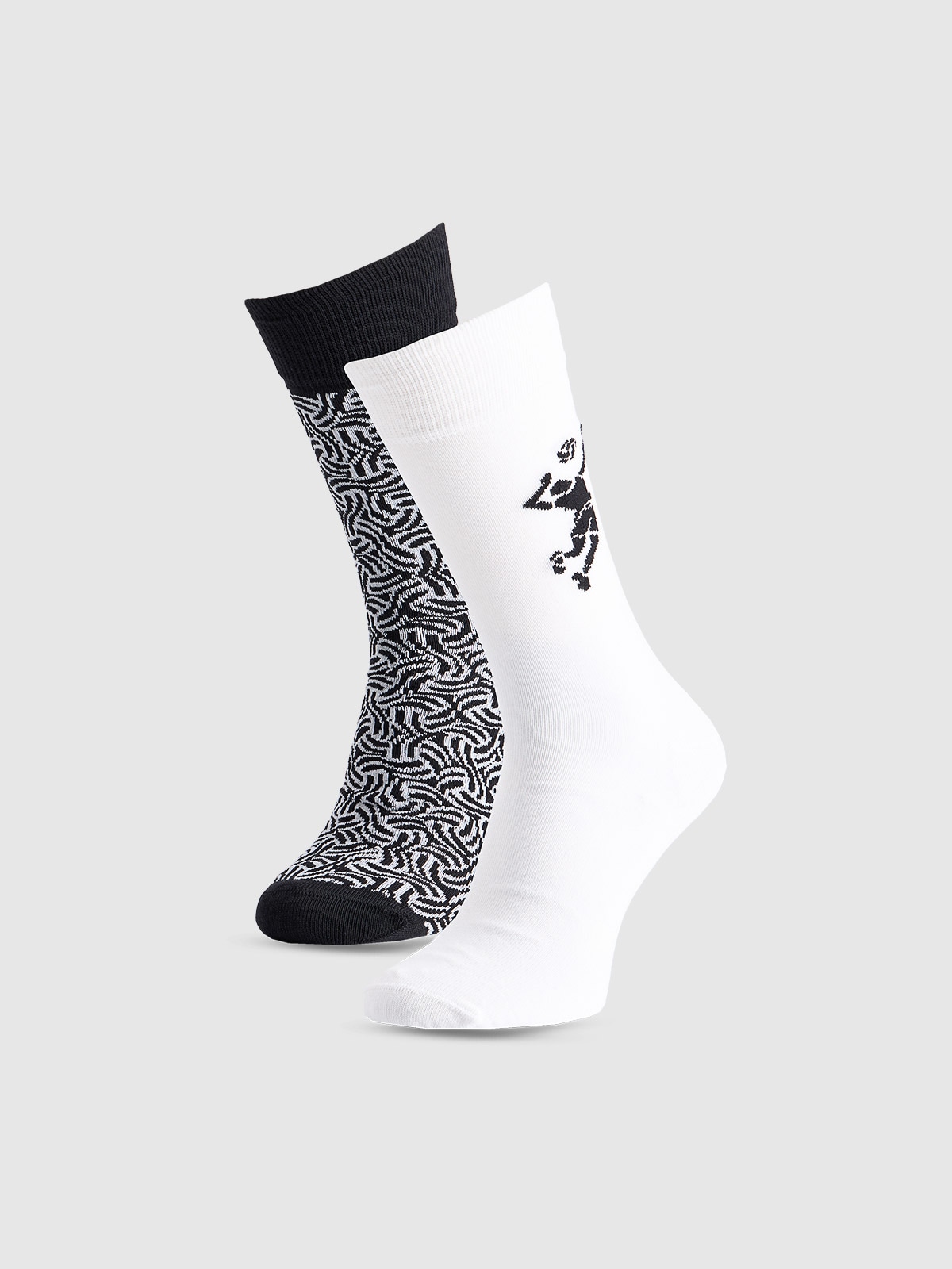 4F Skarpety casual za kostkę (2-pack) uniseks - multikolor 35-38