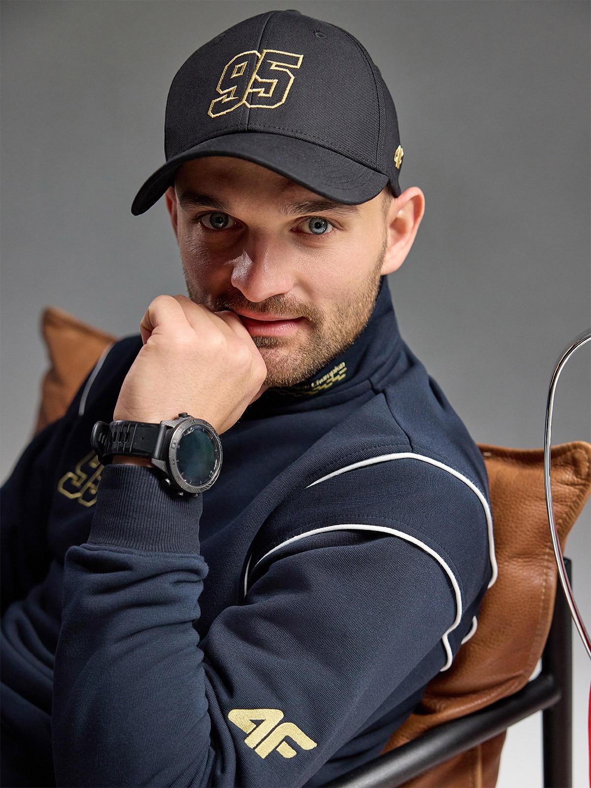 4F Czapka z daszkiem uniseks 4F x Bartosz Zmarzlik - czarna S/M