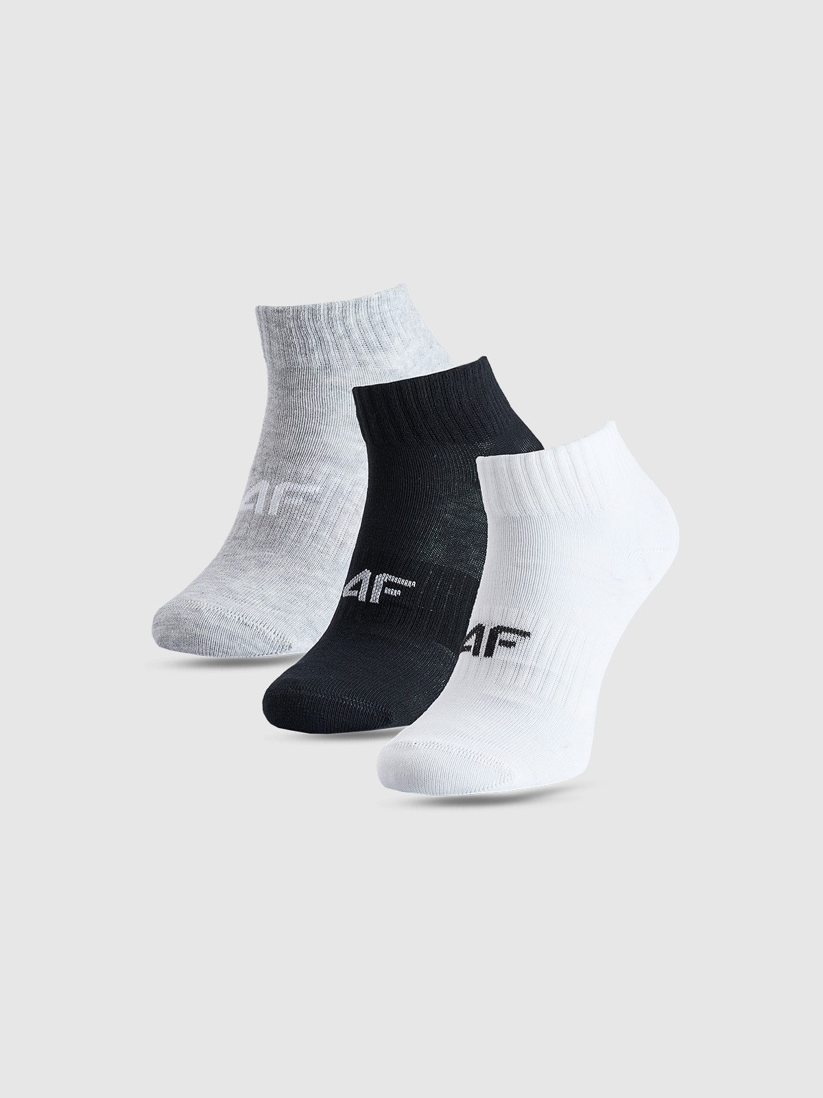 4F Skarpetki casual za kostkę (3-pack) chłopięce - multikolor 32-34