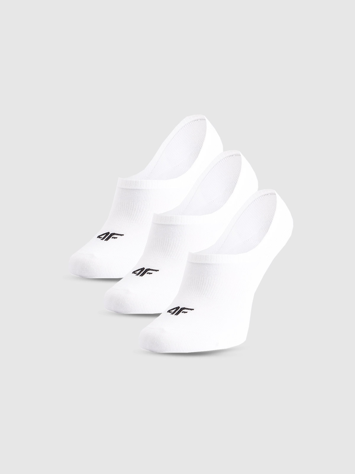 4F Skarpetki casual stopki (3-pack) damskie - białe 35-38