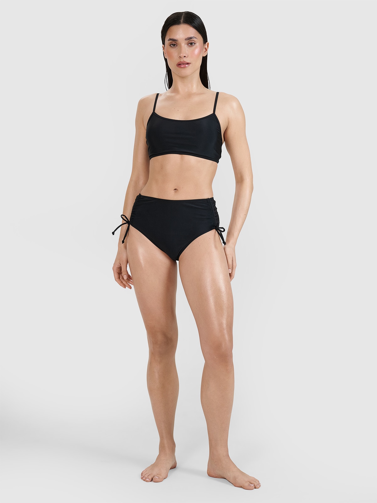 4F Góra od bikini damska - czarna L