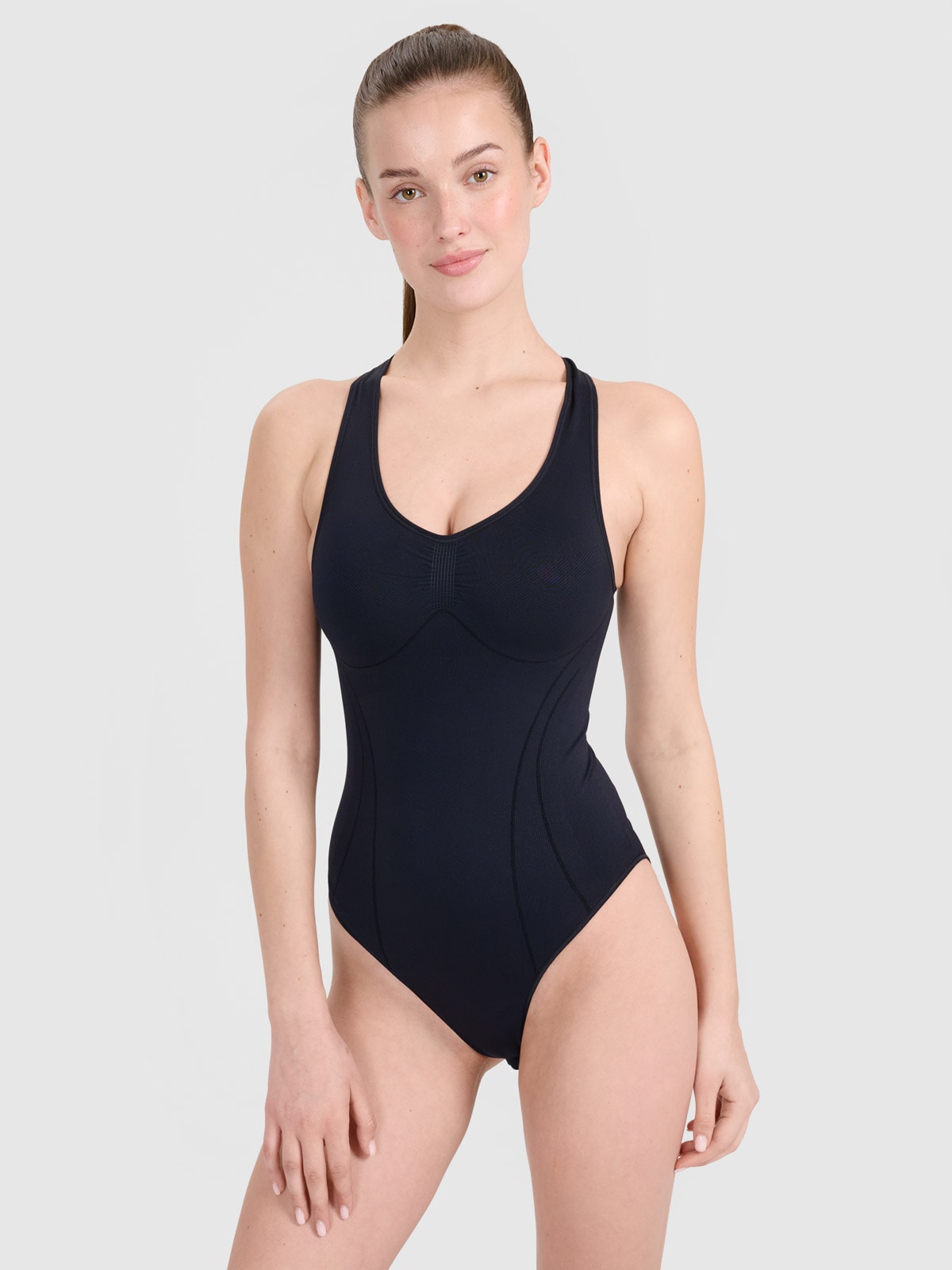 4F Body treningowe szybkoschnące damskie - czarne M/L