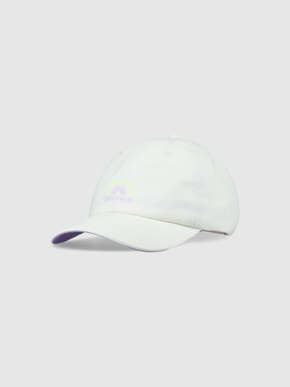 4F Czapka z daszkiem strapback dziewczęca - biała Uniwersalny