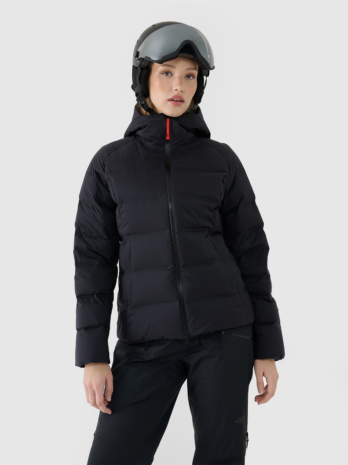 4F Kurtka zimowa puchowa 4FPRO z wypełnieniem naturalnym i membraną Pertex 20000/20000 damska - czarna XL