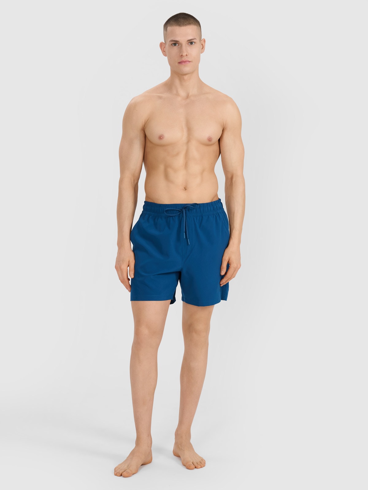 4F Spodenki plażowe męskie - turkusowe L