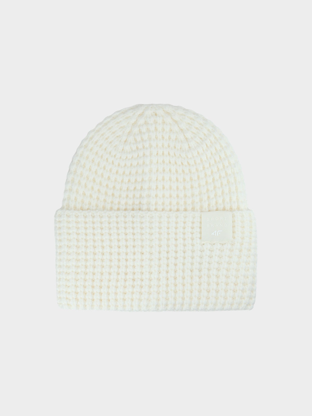 4F Czapka zimowa dziewczęca - beżowa Uniwersalny