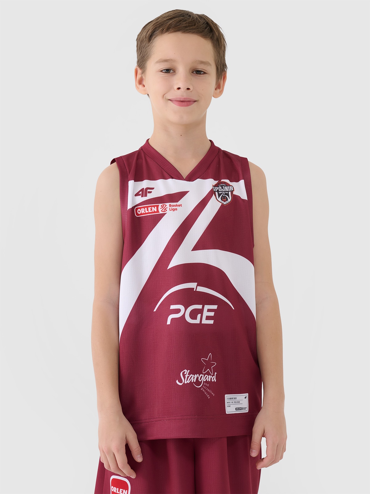 4F Koszulka meczowa replika wyjazdowa z sezonu 2024/25 dziecięca 4F x Spójnia Stargard - multikolor 122/128 (6-8 lat)