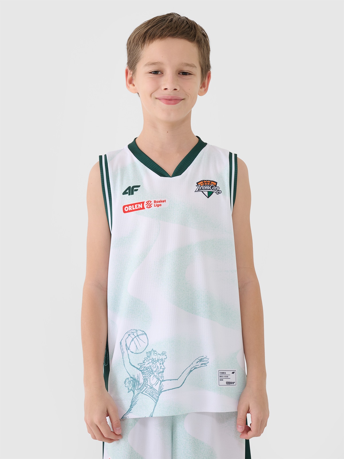 4F Koszulka meczowa replika domowa z sezonu 2024/25 dziecięca 4F x Zastal Zielona Góra - multikolor 158/164 (12-14 lat)