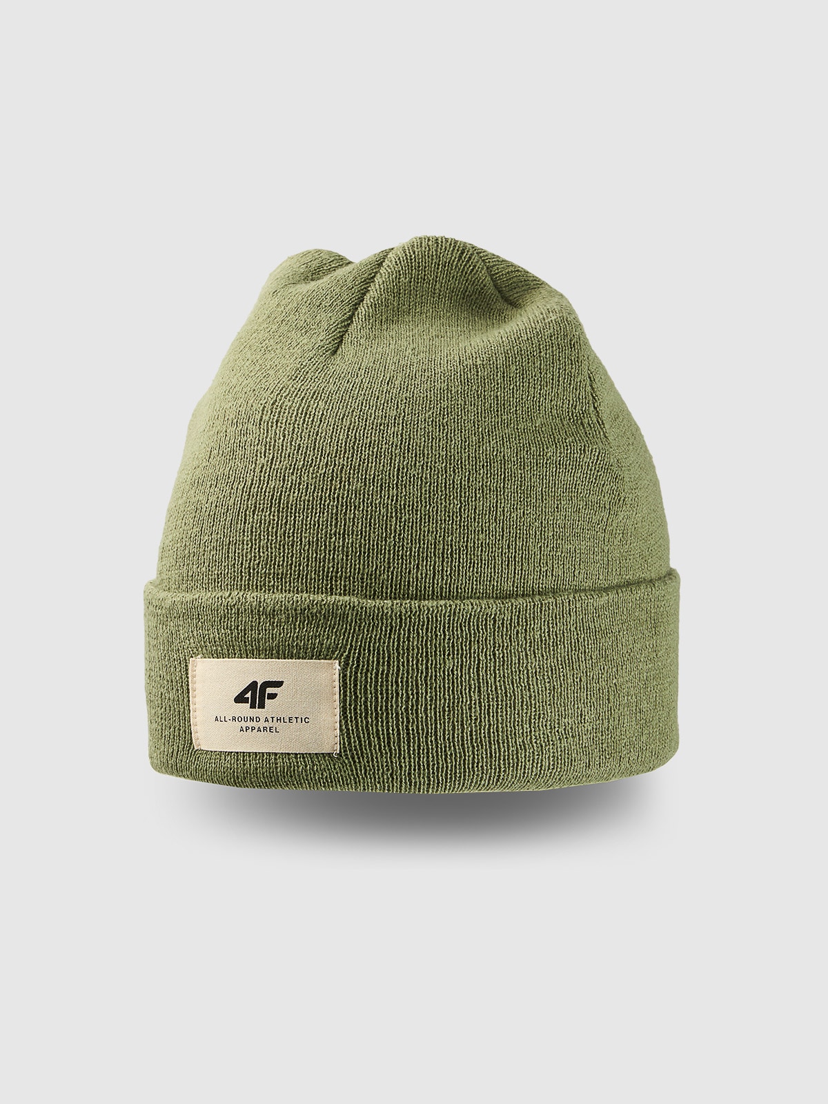 4F Czapka zimowa uniseks - oliwkowa/khaki Uniwersalny
