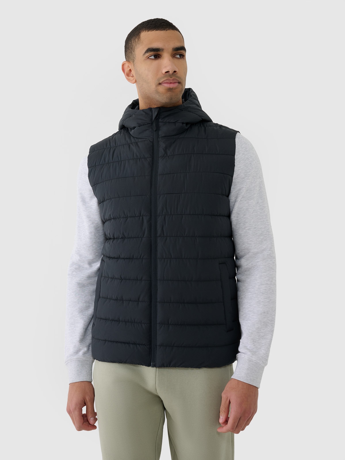 4F Bezrękawnik puchowy z wypełnieniem syntetycznym męski - czarny XXL