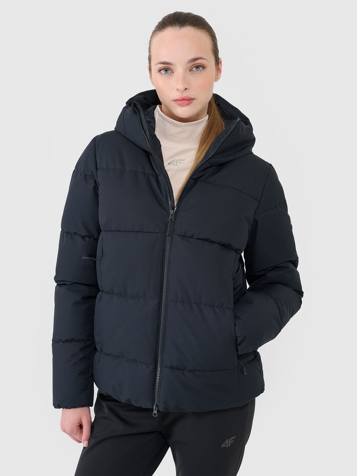 4F Kurtka narciarska membrana NeoDry 5000 damska - czarna XXL