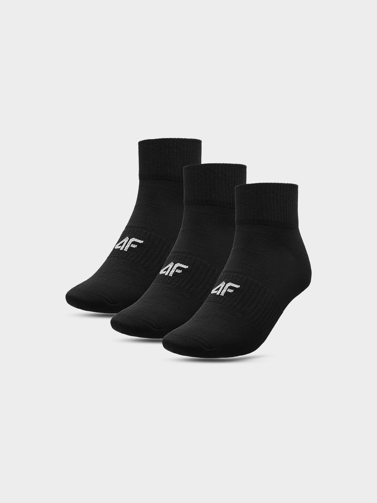 4F Skarpety casual za kostkę (3-pack) męskie - czarne 39-42