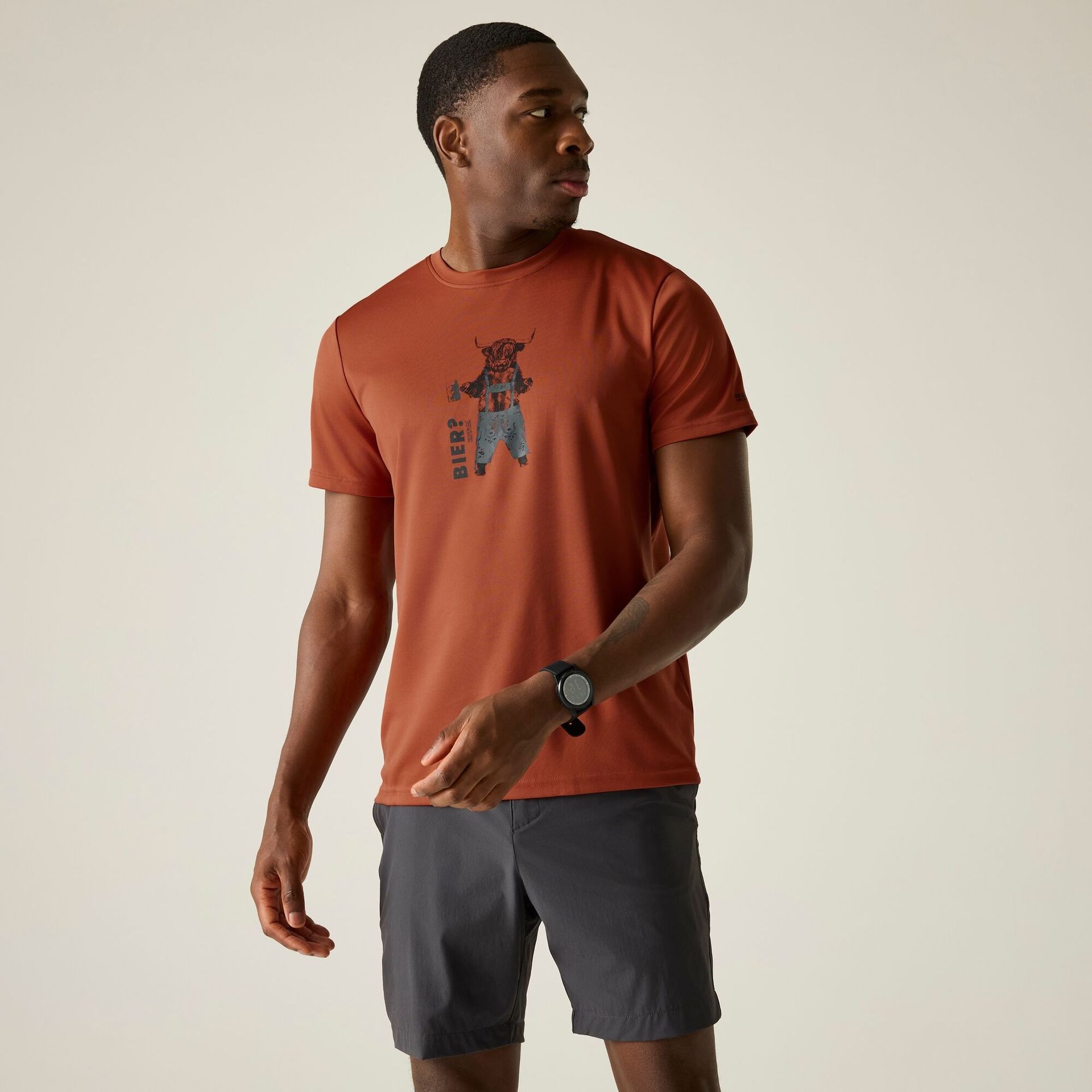 Regatta Regatta Koszulka męska Fingal Slogan Czerwony, Rozmiar: 3XL