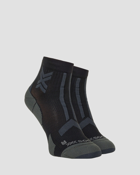X-Socks Skarpety TRAILRUN DISCOVER ANKLE black/charcoal