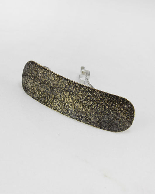 Ziarna - mosiężna klamra do włosów - ooak