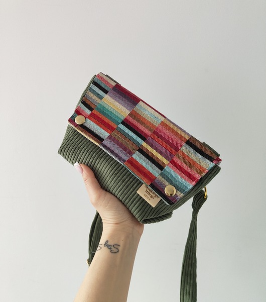 Torebka L E A Forest Tokyo-mini torebka sztruks/żakard