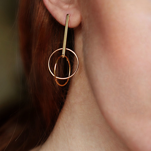 Kolczyki pozłacane Far Far In