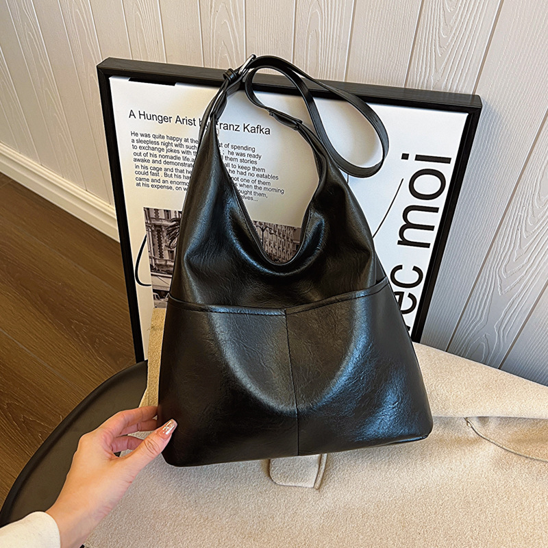 TEMU Damska torba Tote 2025, minimalistyczny design, idealna do dojazdów do pracy, duża pojemność, możliwość noszenia na ramieniu lub torba crossbody