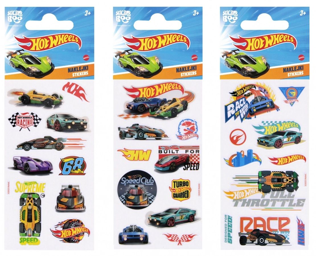 Naklejki Hot Wheels 7x18 Sticker Boo 568316 -