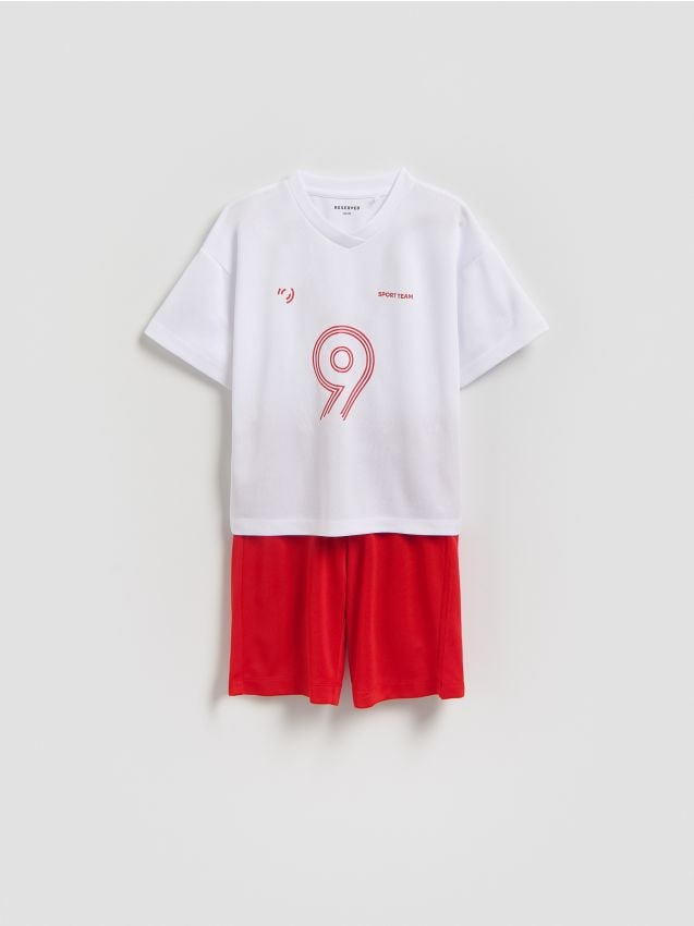 Reserved - Sportowy komplet z nadrukiem - biały